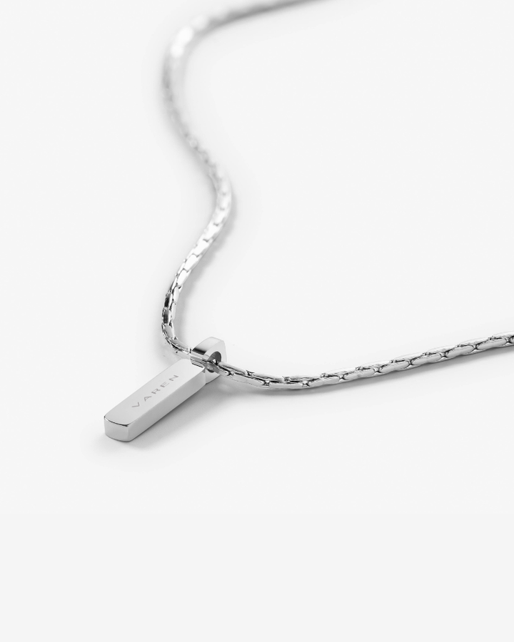 Bone Chain Necklace with Pendant