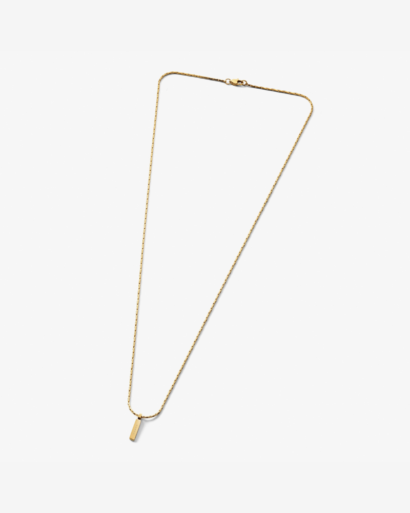 Bone Chain Necklace with Pendant