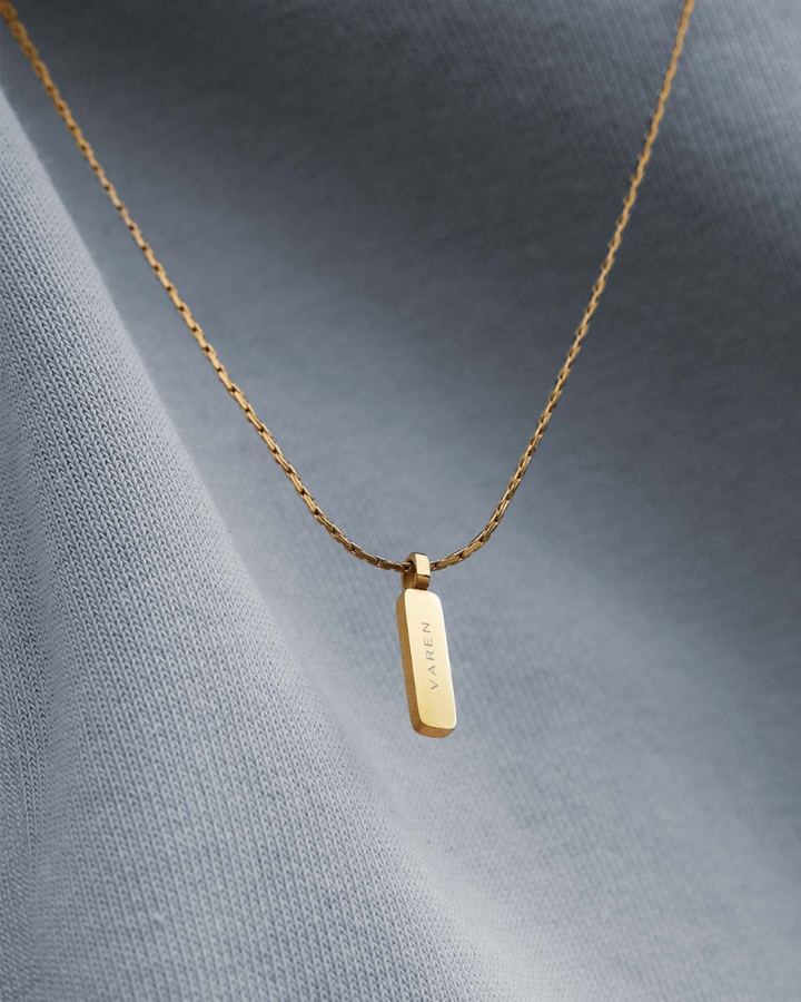 Bone Chain Necklace with Pendant