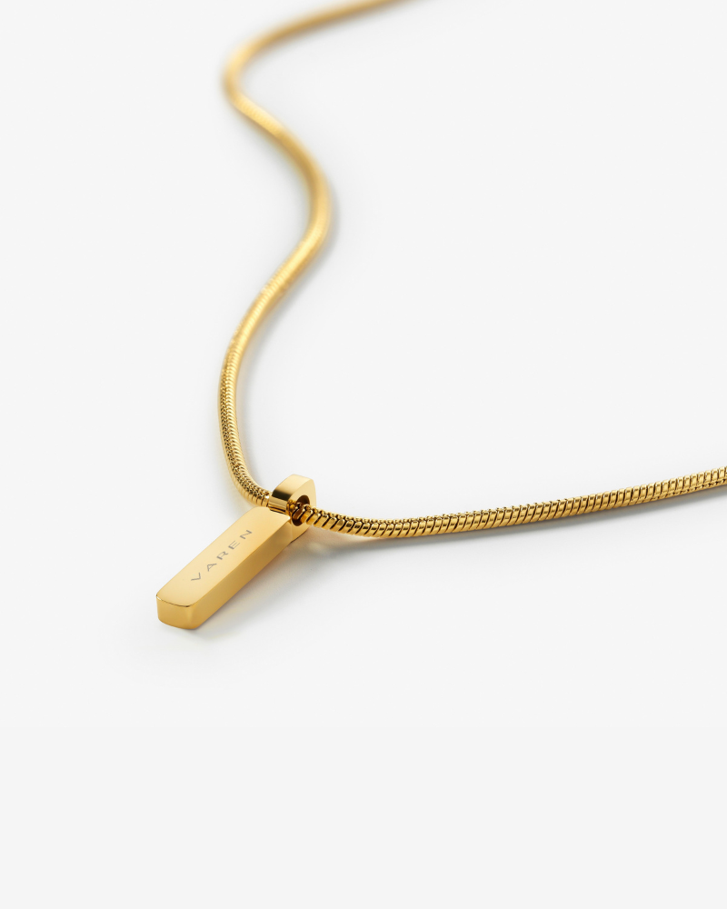 Snake Chain Necklace with Pendant