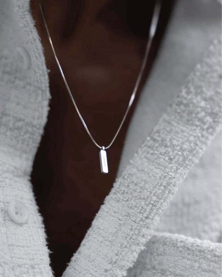 Snake Chain Necklace with Pendant